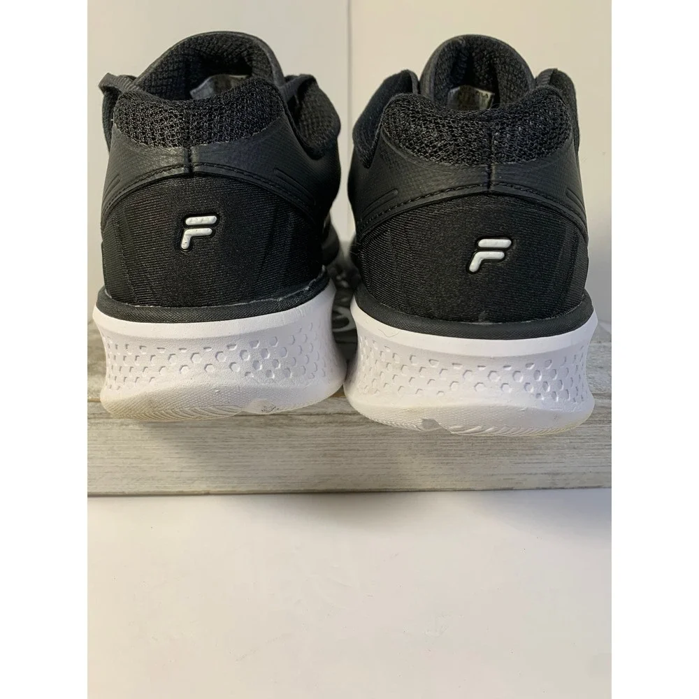 Fila Womens Running Shoes Sz 8 Gray Black Lightweight EVA Sole Sneakers Preowned